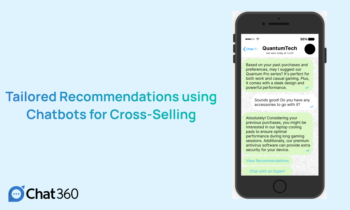 Cross selling using Chatbots