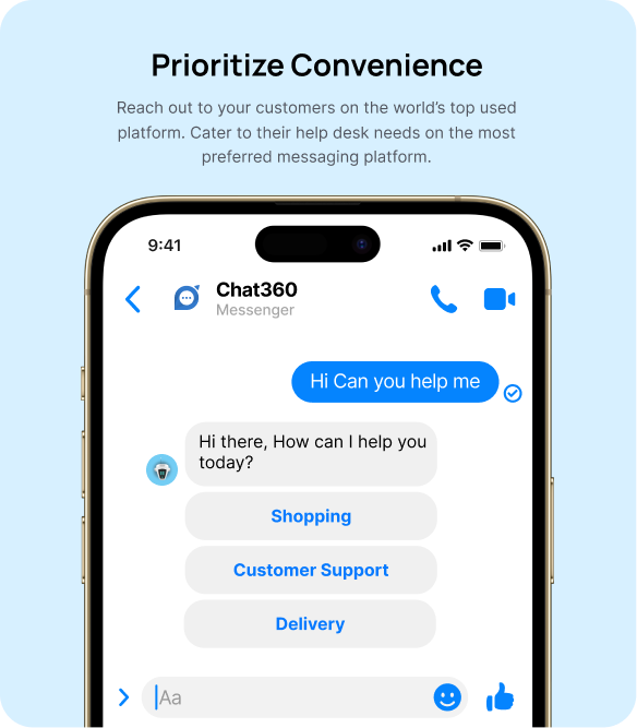 Facebook Messenger Chatbot for Retail