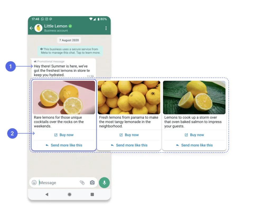 Carousel Templates for WhatsApp - Cloud API