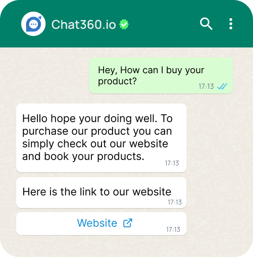 WhatsApp Chatbot assisting with buying of products